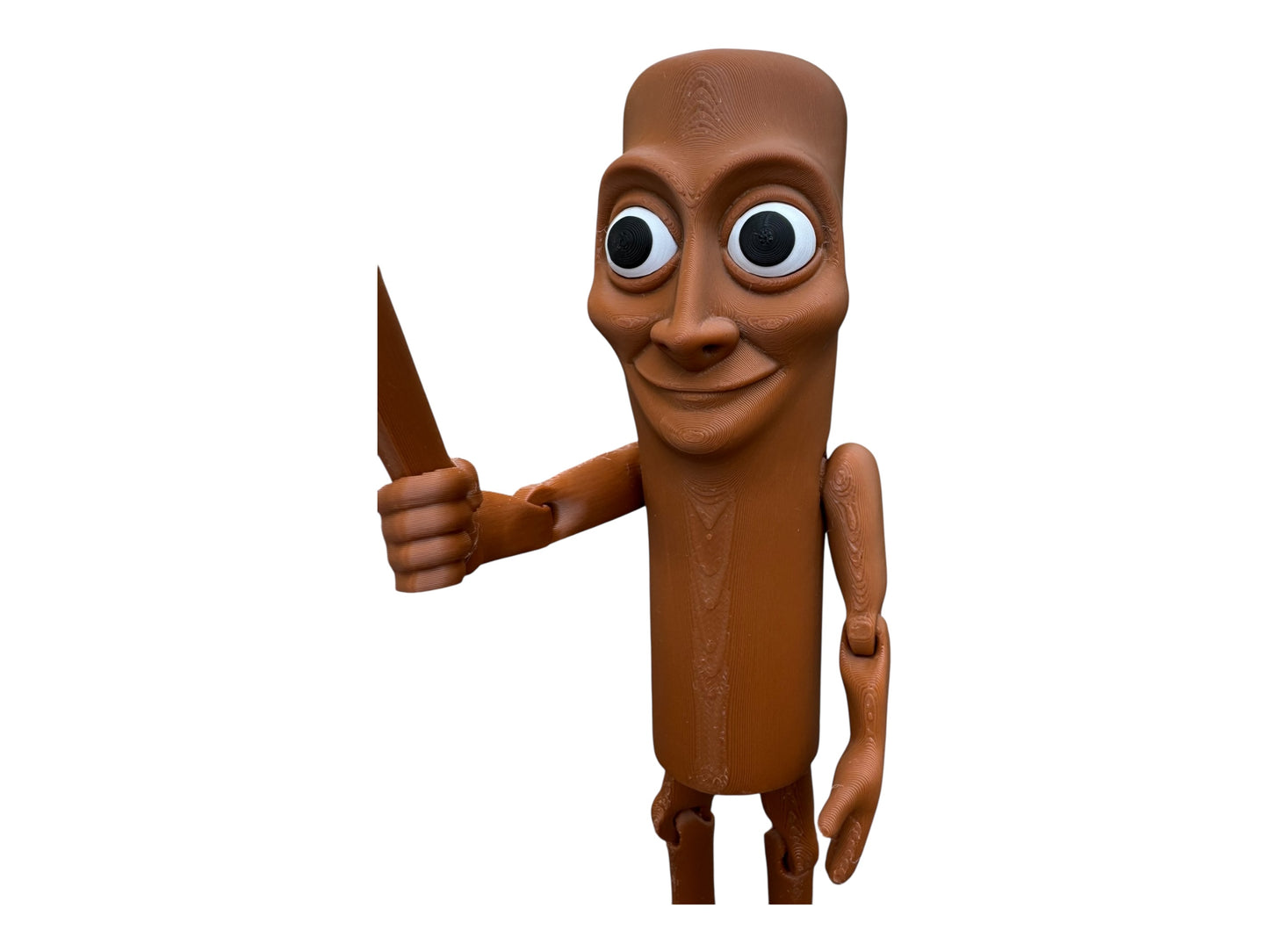 Tung Tung Tung Sahur Figure | Articulated Meme Toy | Viral Internet Character | 3D Printed Collectible | Funny Gift