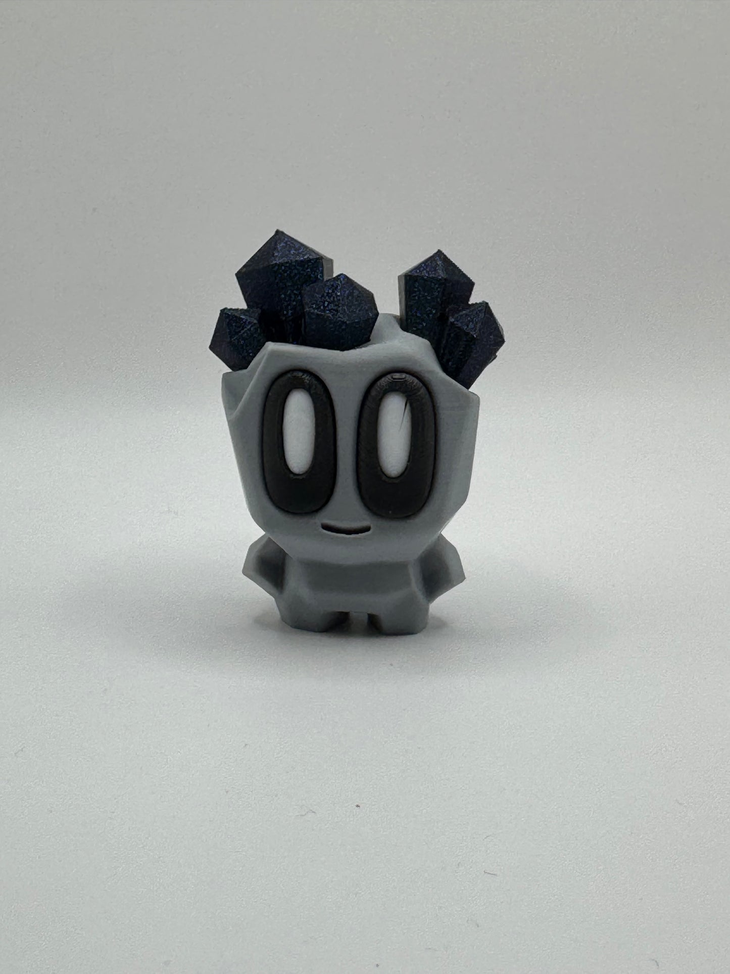 Blob Labs - Block Rock Geode Buddies | 3D Printed Crystal Blob Figures | Amethyst Inspired Desk Toy | Cute Collectible Gift for Crystal Lovers