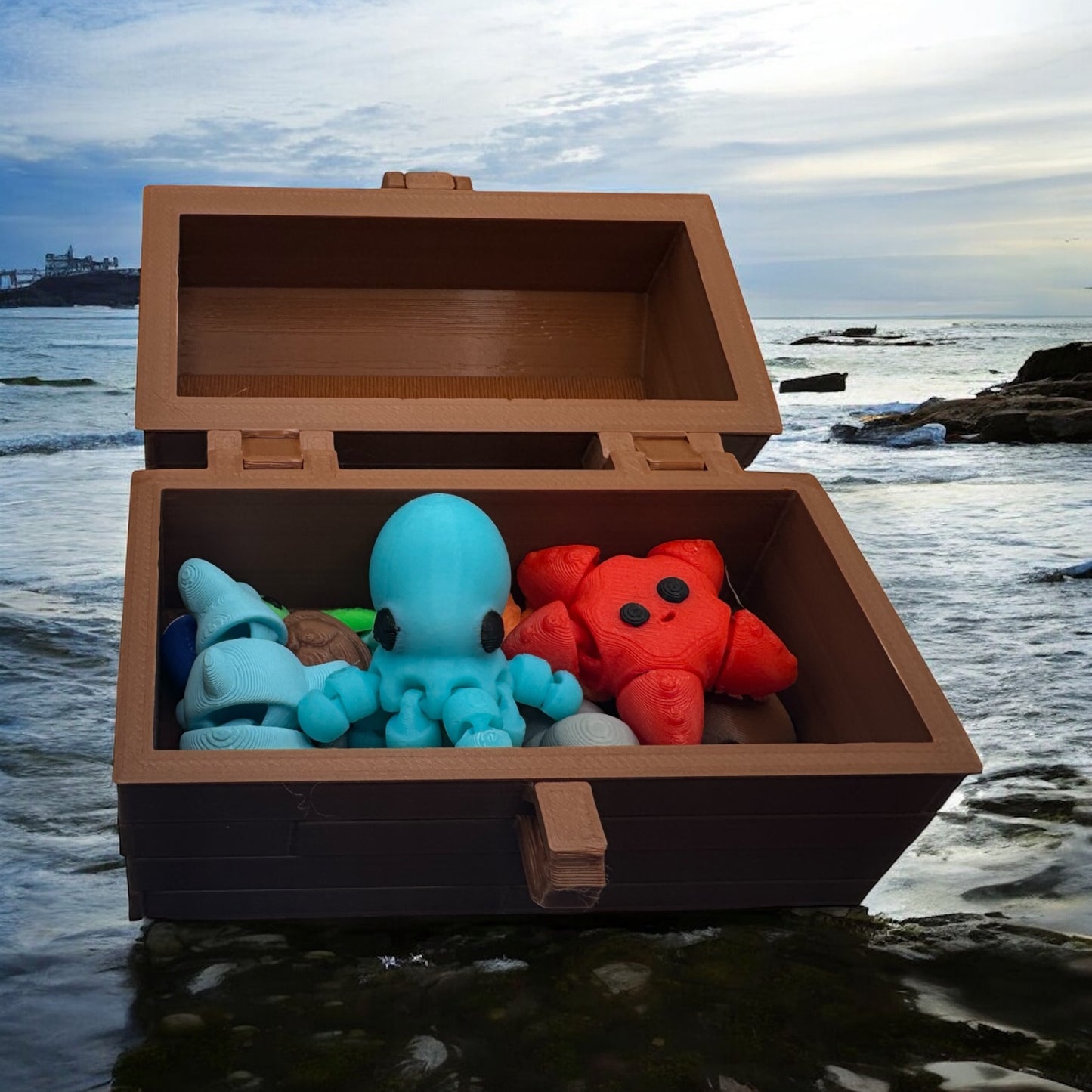 Ocean Friends Mini Animal Set with Treasure Chest