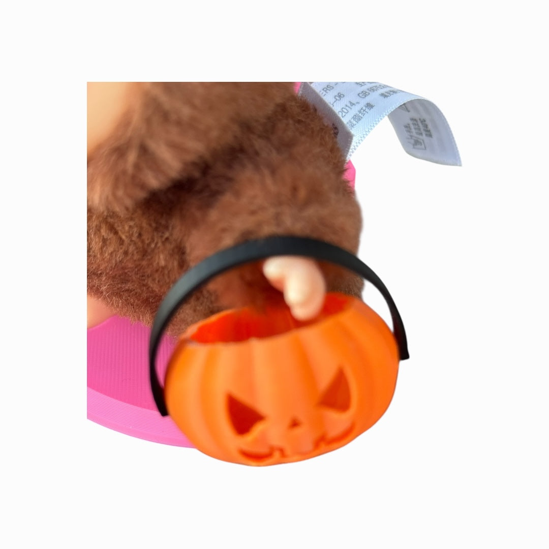 Mini Pumpkin Halloween Bucket for Lafufu Doll | Trick or Treat Basket Accessory | Cute Jack-o’-Lantern Prop for Dolls & Collectibles