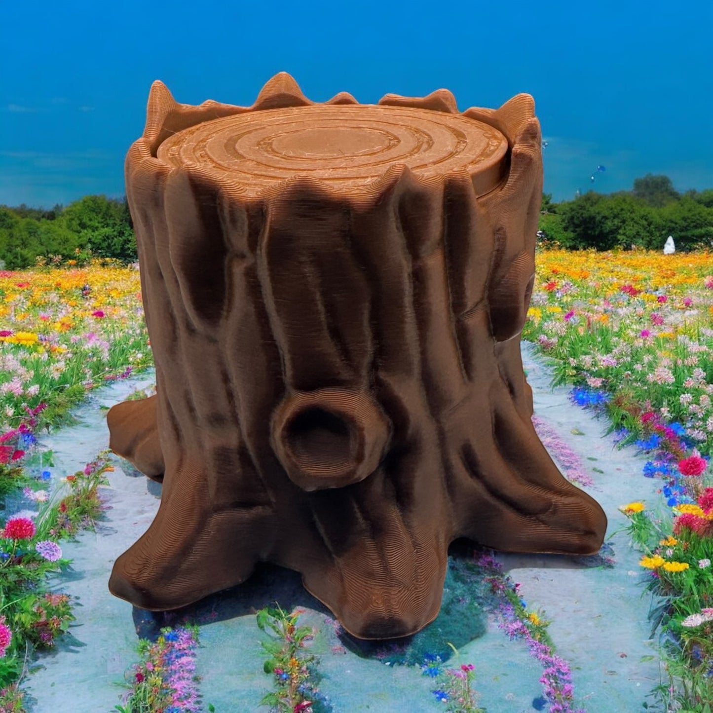 Forest Friends Mini Animal Set with Tree Stump Container