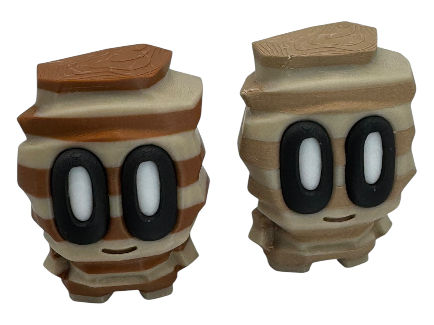 Blob Lab - Rock Blob Layered Buddies | 3D Printed Collectible Figures | Cute Striped Mini Desk Toys | Kawaii Gift for Collectors & Displays
