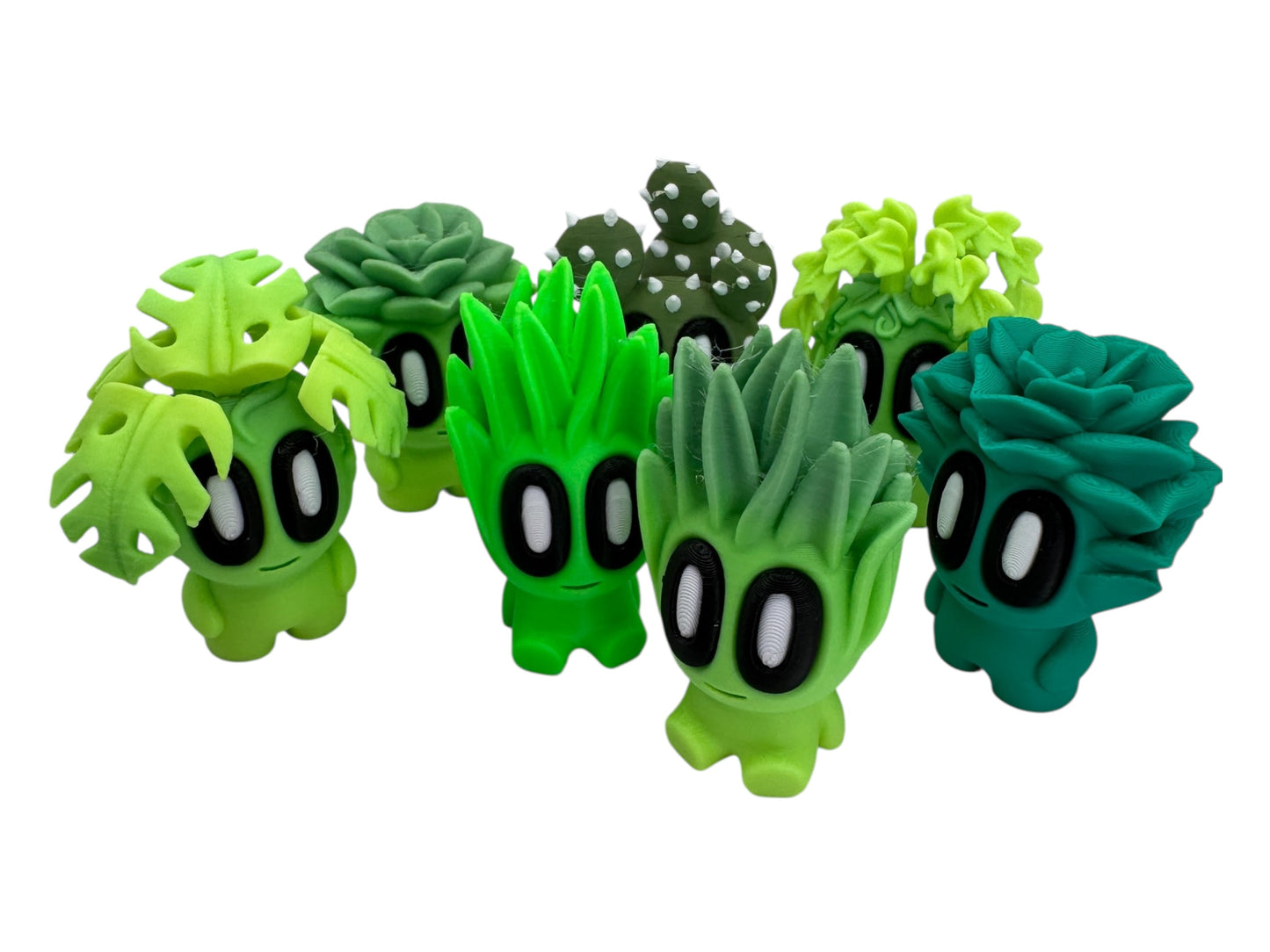 Blob Plant People – Cute 3D Printed Collectible Figures | Kawaii Plant Blob Decor | Indoor Garden-Inspired Figurines