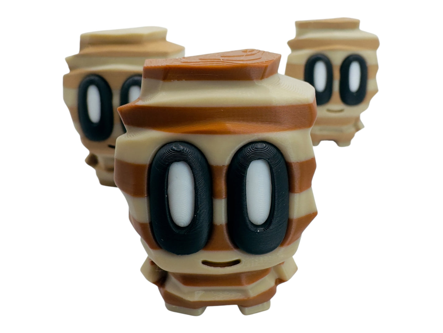 Blob Lab - Rock Blob Layered Buddies | 3D Printed Collectible Figures | Cute Striped Mini Desk Toys | Kawaii Gift for Collectors & Displays