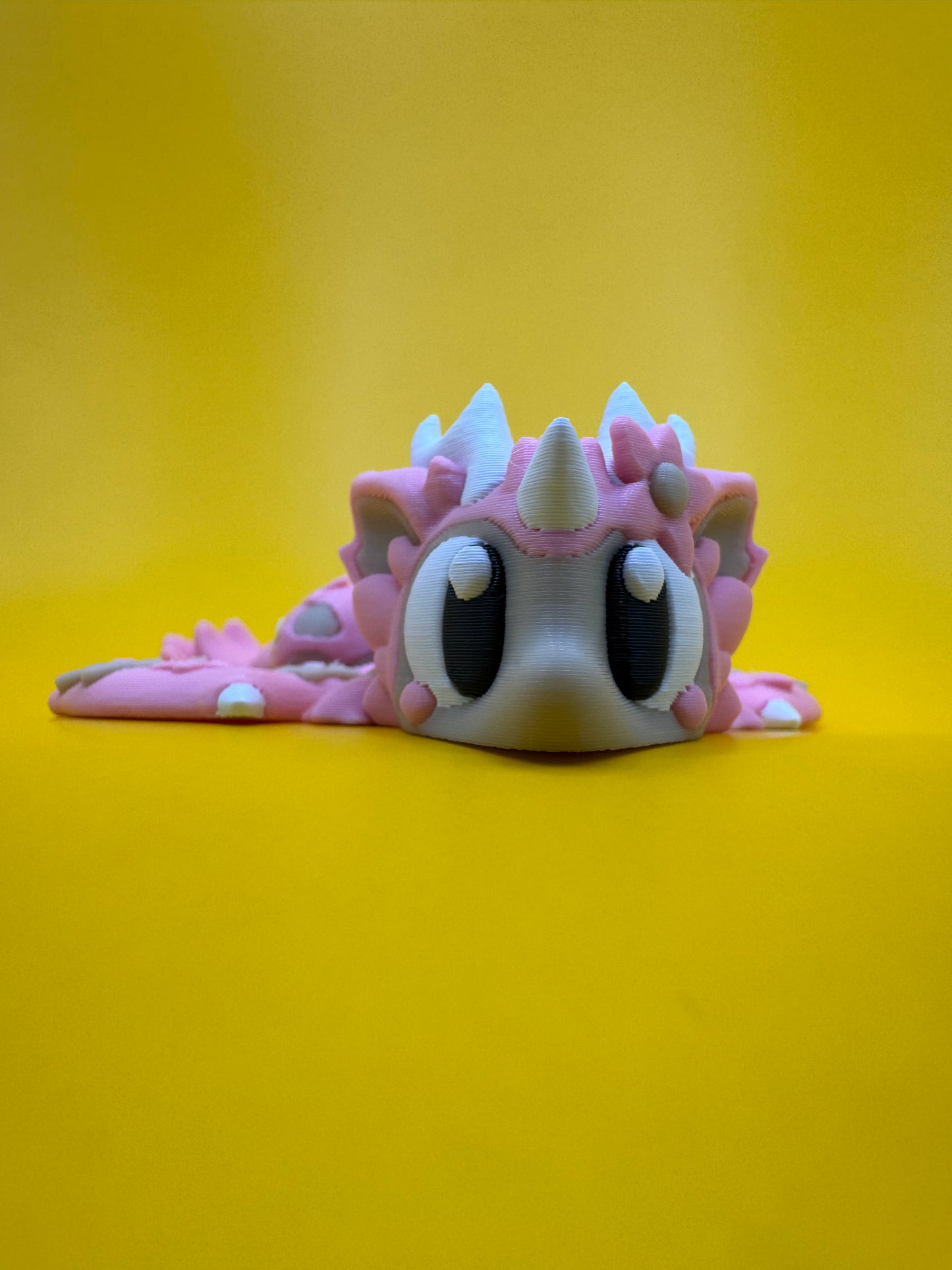 Blossom Bloom Dragon Figurine – 3D Printed Posable Pink Spring Dragon | Fantasy Creature with Floral Egg | Collectible Gift by Whimsizoo