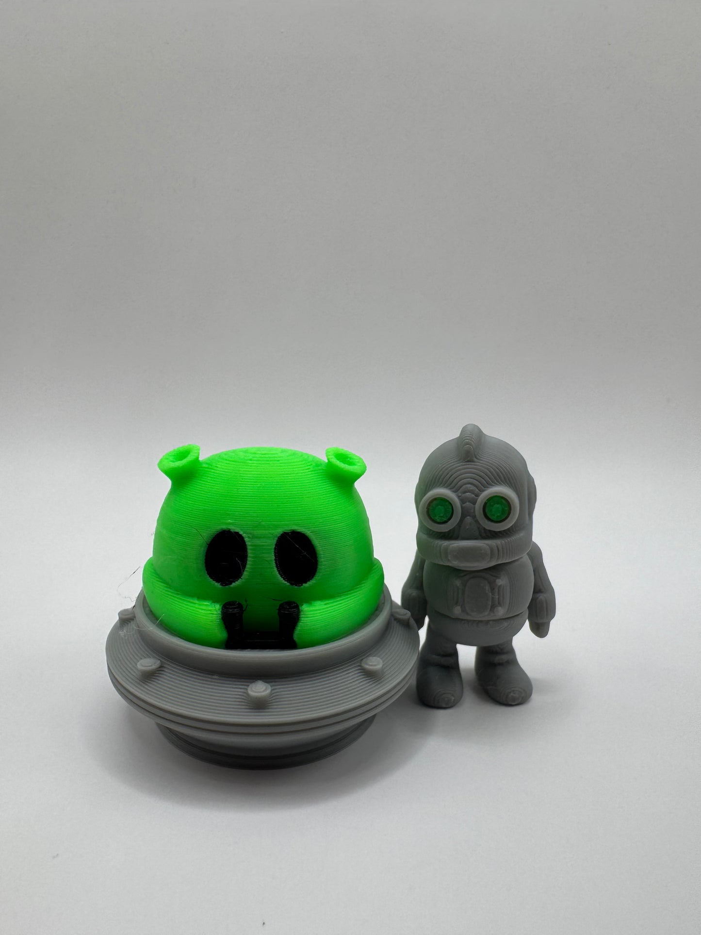 Moon Pod Crew – 3D Printed Space Fidget Toy Set | Aliens, UFO, Robot & Astronaut | Mini Articulated Sci-Fi Figures | Gift for Kids | Whimsizoo