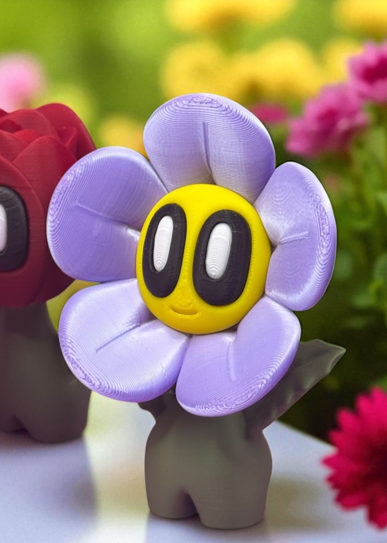 Blob Flower Desk Companion Buddies, Cute Collectibles