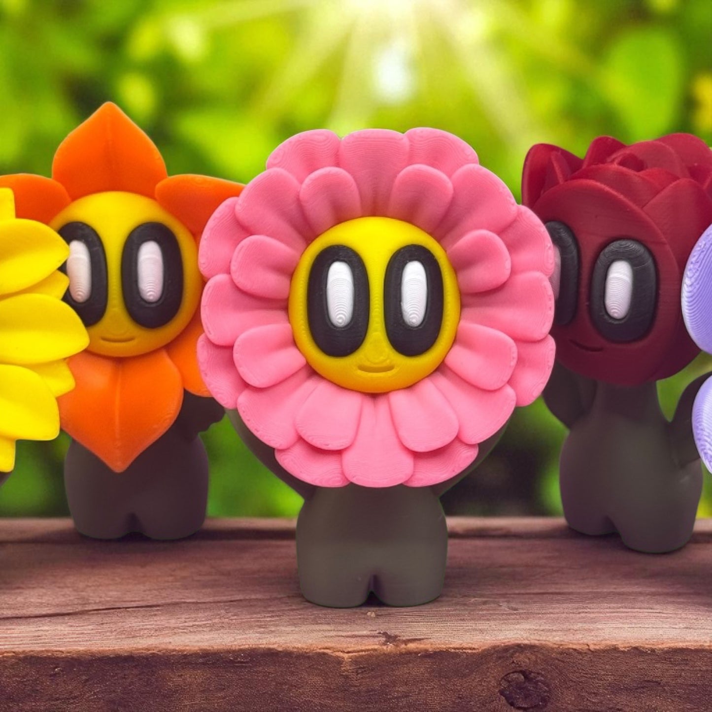 Blob Flower Desk Companion Buddies, Cute Collectibles