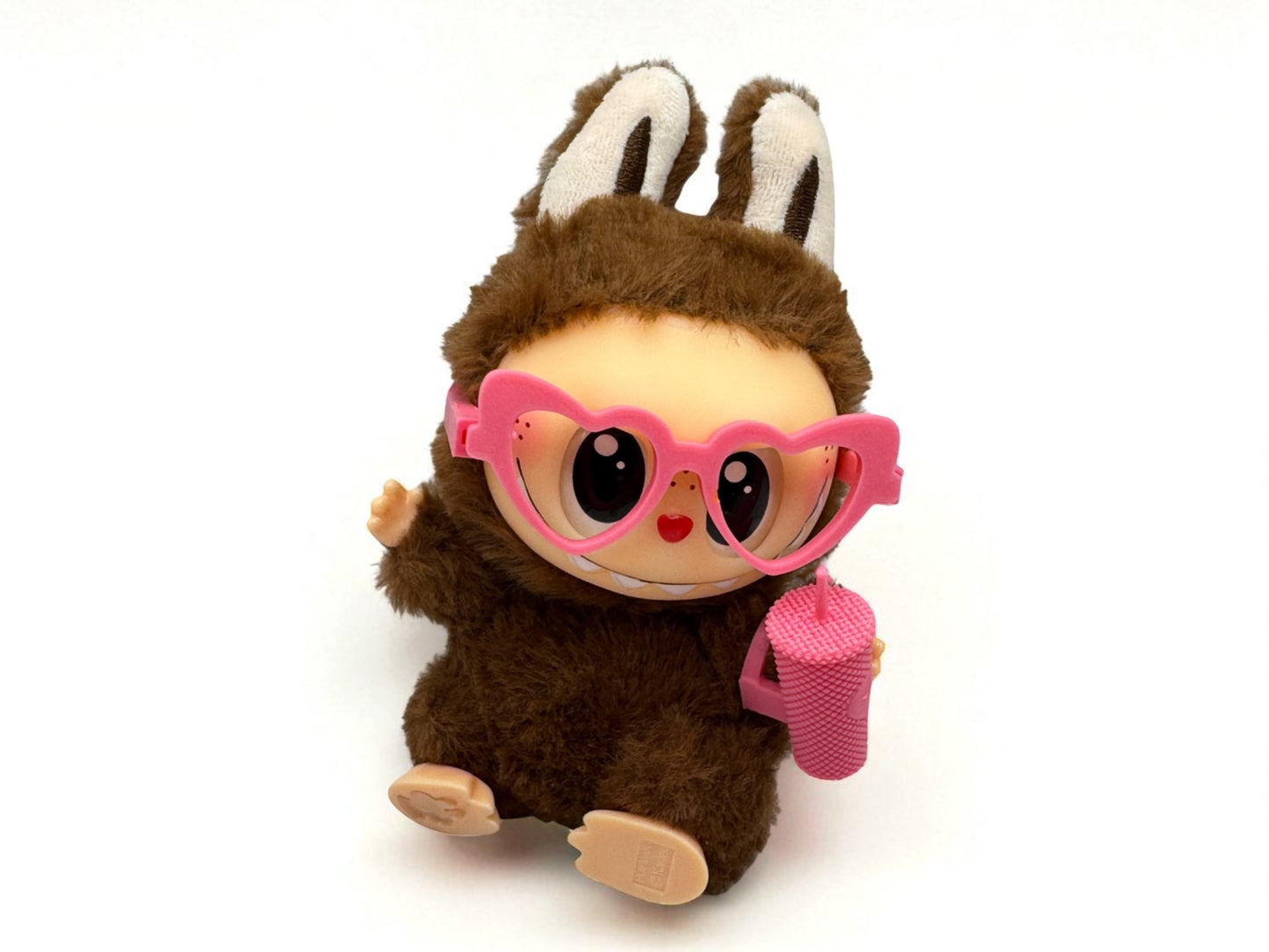 Labubu Accessory Bundle – 5-Piece Set with Shoes, Starbies Cup, Gun, Headphones & Glasses | Miniature Labubu Doll Accessories