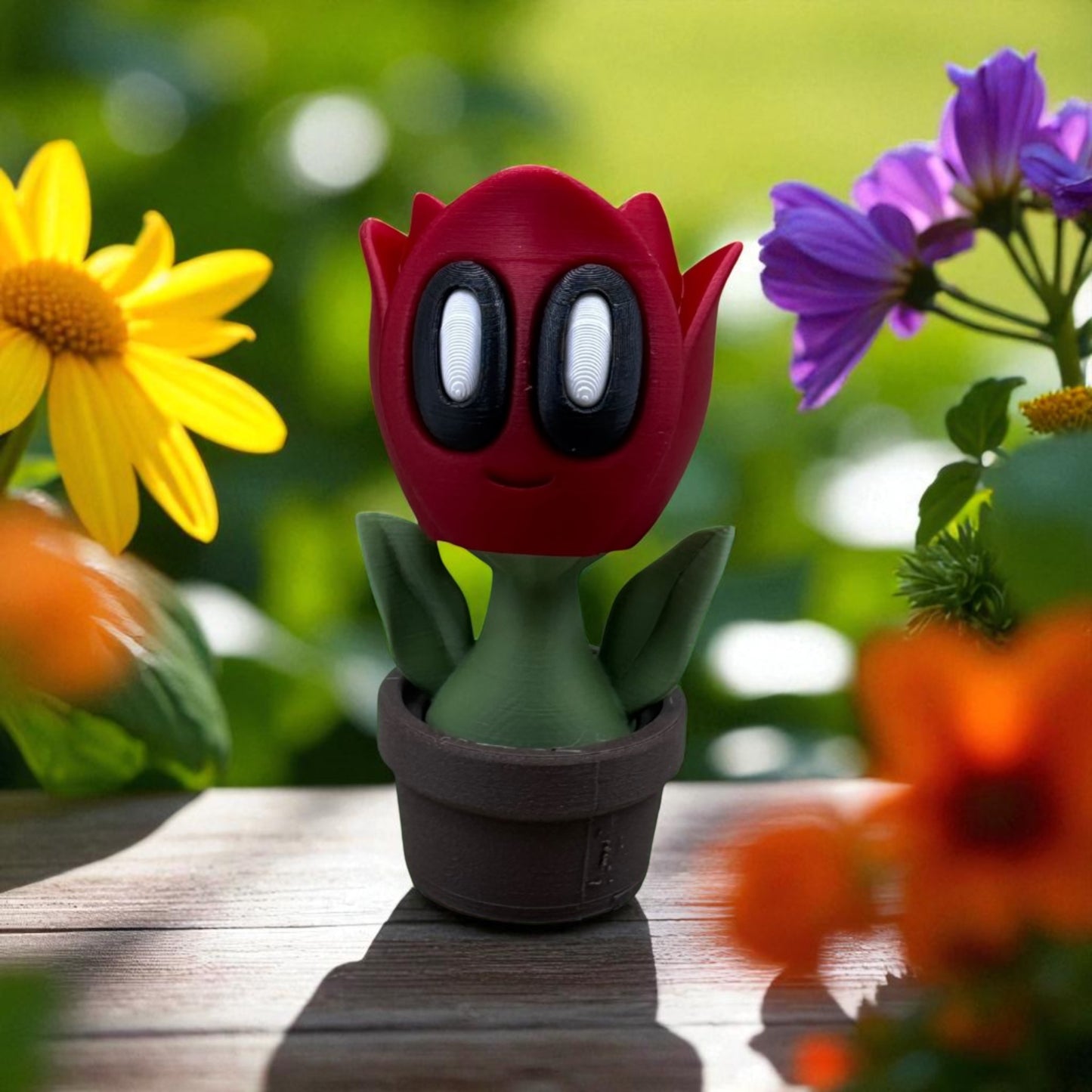 Blob Flower Desk Companion Buddies, Cute Collectibles