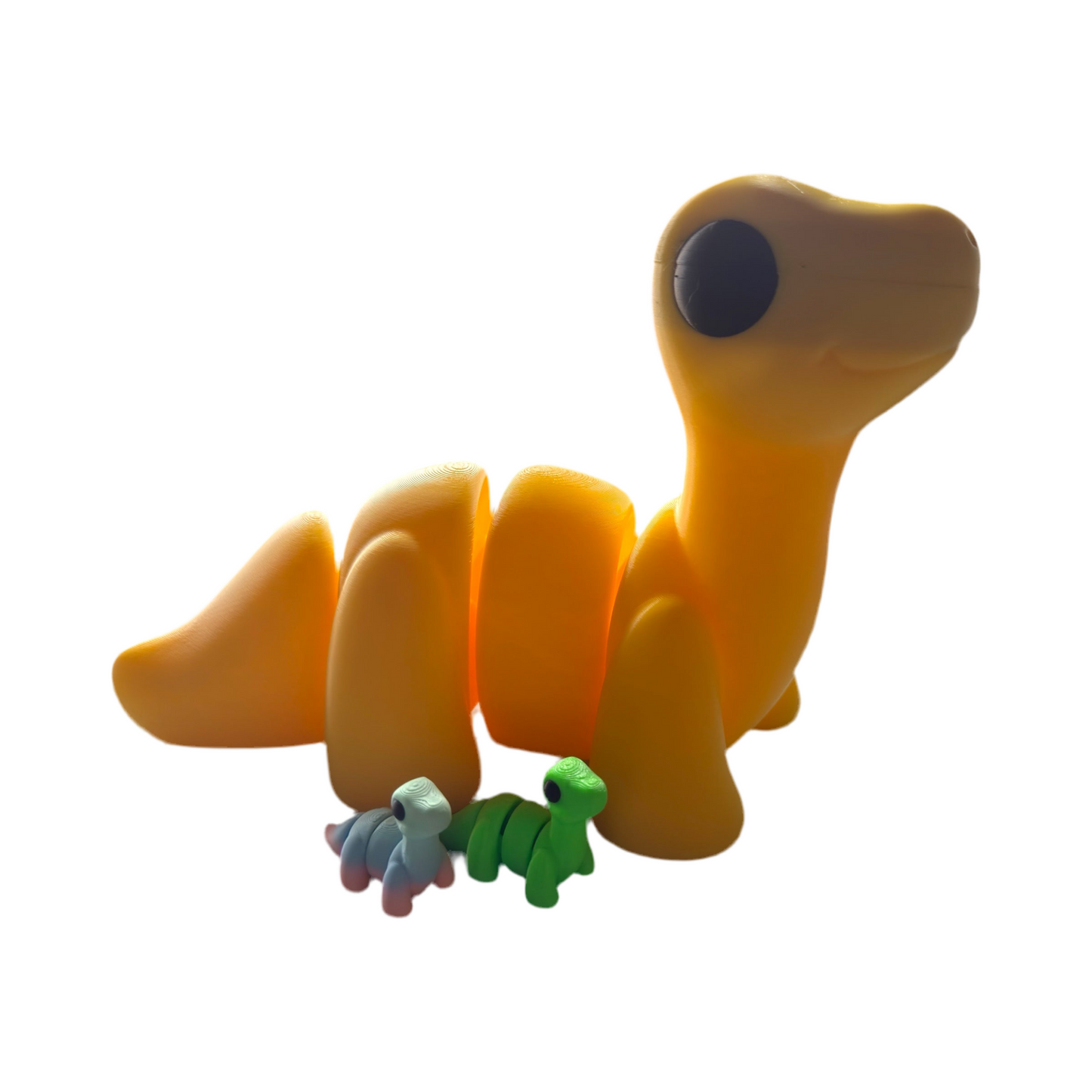 XL Brontosaurus Articulated Toy – 3D Printed Dinosaur Figure | Whimsizoo