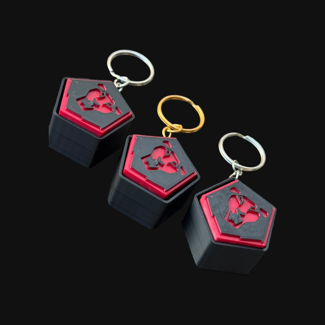 Kpop Demon Hunters Saja Boys Inspired Fidget Clicker | MX Switch Keychain Toy | Stress Relief & Fan Collectible