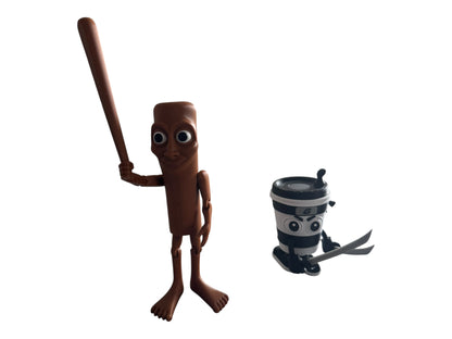 Tung Tung Tung Sahur Figure | Articulated Meme Toy | Viral Internet Character | 3D Printed Collectible | Funny Gift