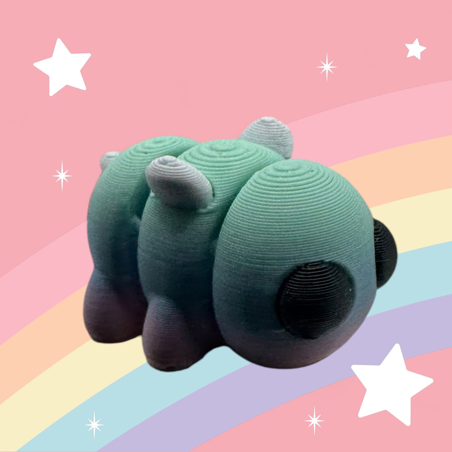 Rainbow Friends Articulated Toy – 3D Printed Rainbow Figure | Whimsizoo