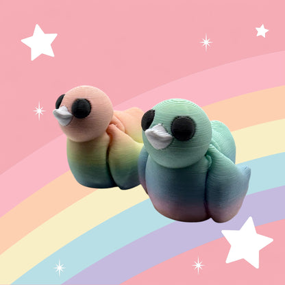 Rainbow Friends Articulated Toy – 3D Printed Rainbow Figure | Whimsizoo