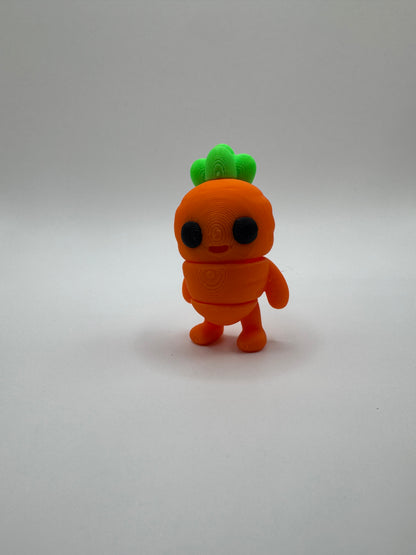 Farm, Fantasy, and Animal Mini Figurines – 3D Printed Posable Toys – Bunny, Pig, Fox, Cow, Sheep, Carrot Person & More