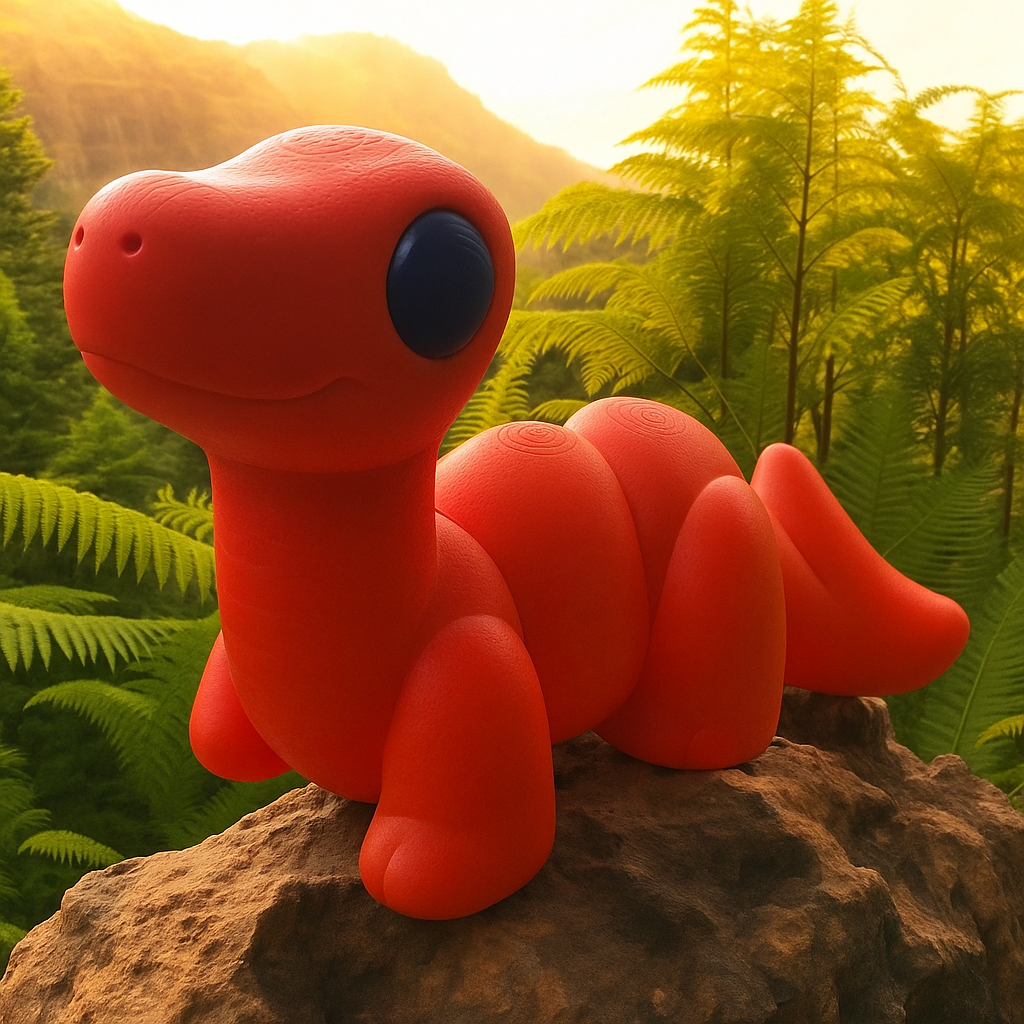 XL Brontosaurus Articulated Toy – 3D Printed Dinosaur Figure | Whimsizoo