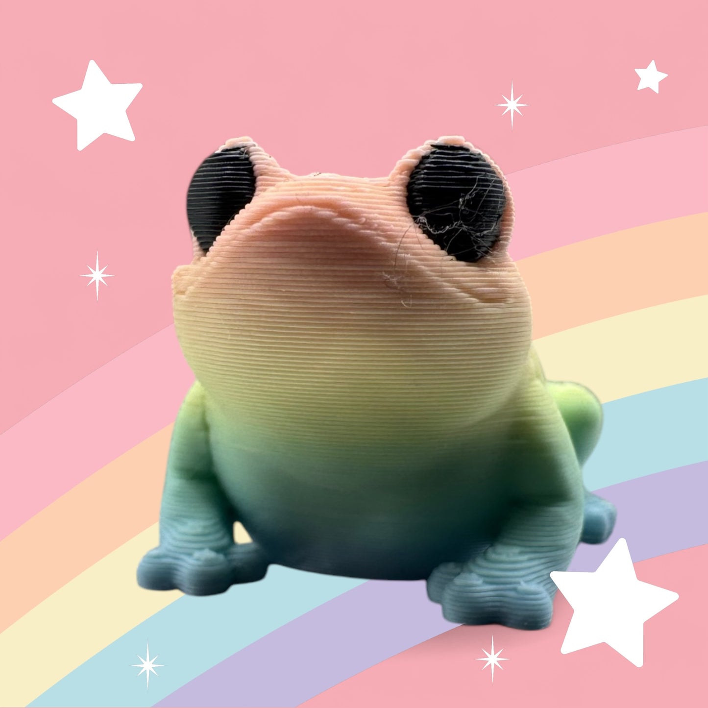 rainbow friends frog 3d printed