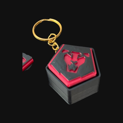 Kpop Demon Hunters Saja Boys Inspired Fidget Clicker | MX Switch Keychain Toy | Stress Relief & Fan Collectible