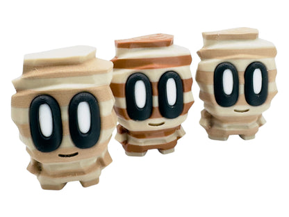 Blob Lab - Rock Blob Layered Buddies | 3D Printed Collectible Figures | Cute Striped Mini Desk Toys | Kawaii Gift for Collectors & Displays
