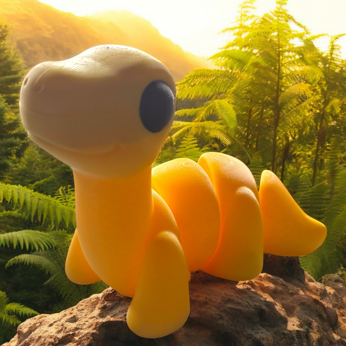 XL Brontosaurus Articulated Toy – 3D Printed Dinosaur Figure | Whimsizoo