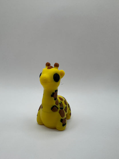 Safari and Jungle Animal Mini Toys – 3D Printed Posable Set with Sloth, Rhino, Koala, Lion, Hippo, Giraffe, Capybara