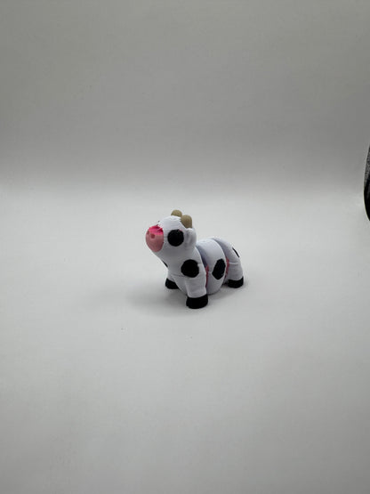 Farm, Fantasy, and Animal Mini Figurines – 3D Printed Posable Toys – Bunny, Pig, Fox, Cow, Sheep, Carrot Person & More