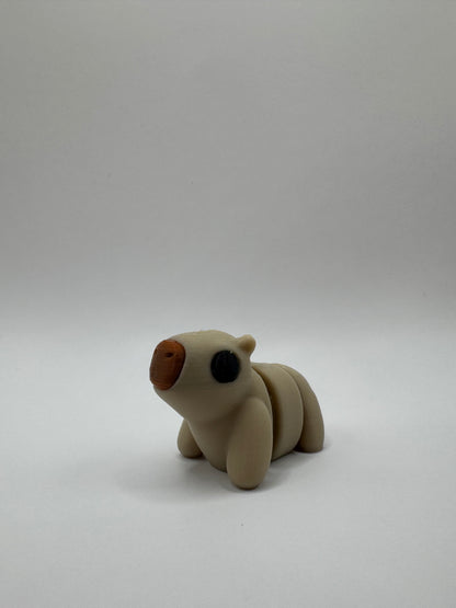 Safari and Jungle Animal Mini Toys – 3D Printed Posable Set with Sloth, Rhino, Koala, Lion, Hippo, Giraffe, Capybara