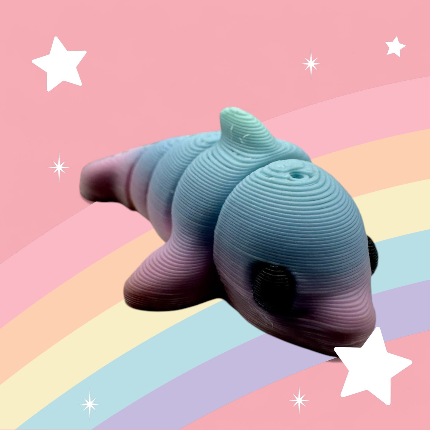 Rainbow Friends Articulated Toy – 3D Printed Rainbow Figure | Whimsizoo