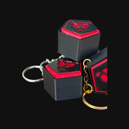 Kpop Demon Hunters Saja Boys Inspired Fidget Clicker | MX Switch Keychain Toy | Stress Relief & Fan Collectible