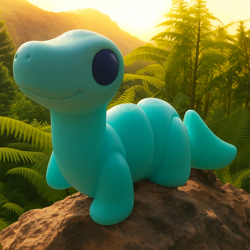 XL Brontosaurus Articulated Toy – 3D Printed Dinosaur Figure | Whimsizoo