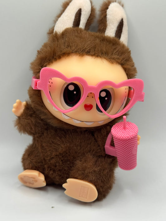 Labubu glasses doll accessory, toy decoration, miniatures,  doll accessories, cute Labubu gift, toy collection accessory