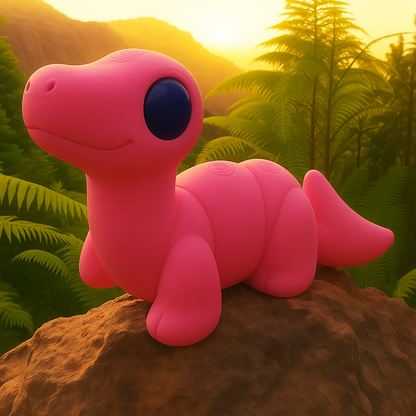 XL Brontosaurus Articulated Toy – 3D Printed Dinosaur Figure | Whimsizoo