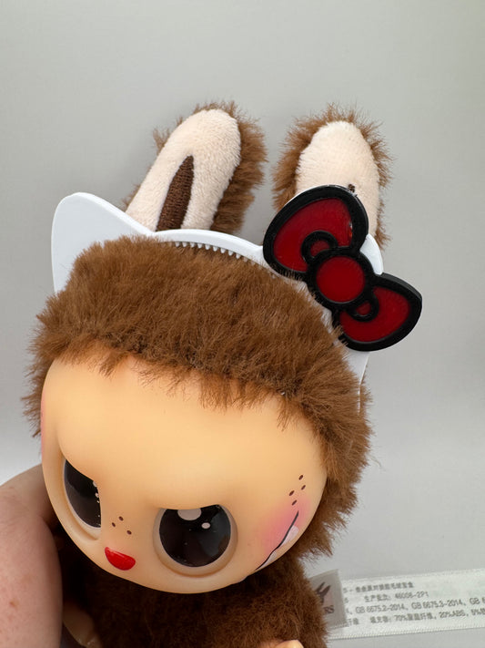 Kawaii Headband for Labubu Doll | Hello Kitty Inspired Labubu Accessory | Cute Mini Doll Prop for Collectors & Photography