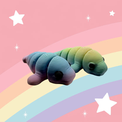 Rainbow Friends Articulated Toy – 3D Printed Rainbow Figure | Whimsizoo