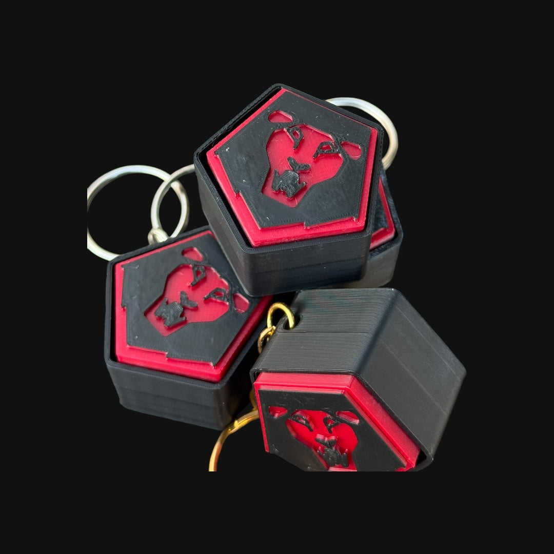 Kpop Demon Hunters Saja Boys Inspired Fidget Clicker | MX Switch Keychain Toy | Stress Relief & Fan Collectible