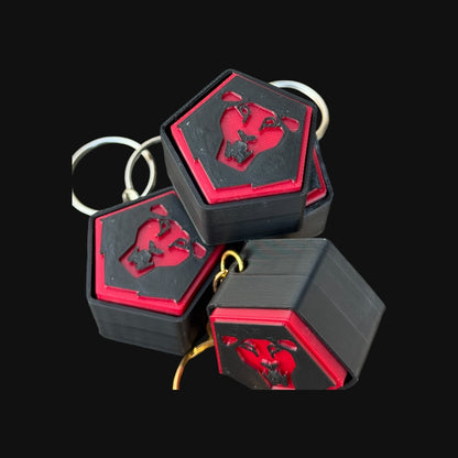 Kpop Demon Hunters Saja Boys Inspired Fidget Clicker | MX Switch Keychain Toy | Stress Relief & Fan Collectible