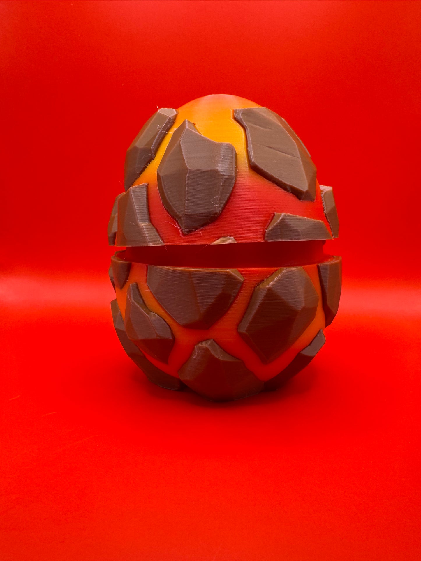 3D Printed Red Dragon Figurine with Egg – Posable Fantasy Creature Toy | Articulated Miniature Dragon Gift | Mythical Creature Collectible