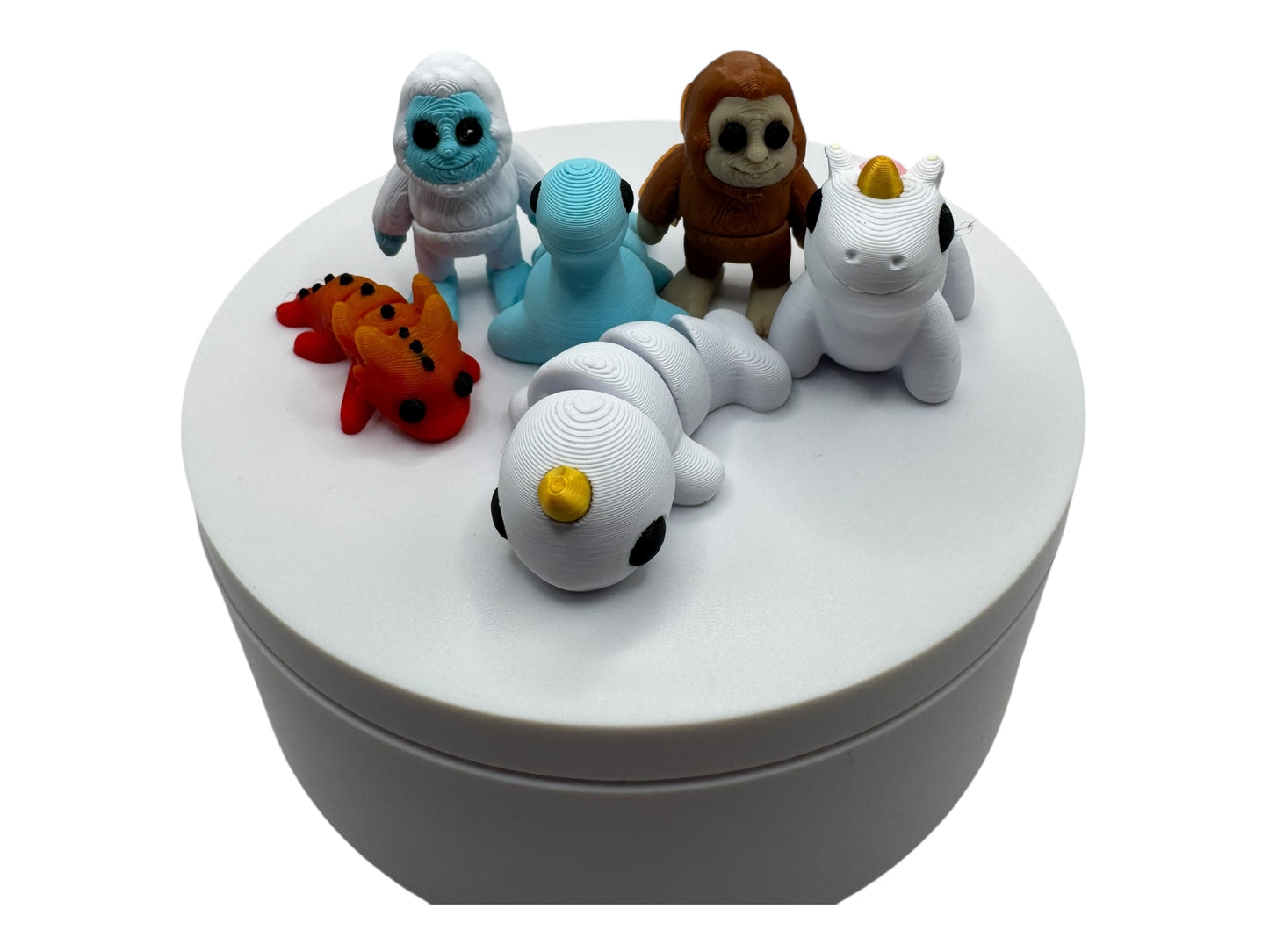 Fantasy Friends Mini Set – 3D Printed Articulated Magical Creatures | Fidget Toys | Fantasy Gift for Kids | Dragon Unicorn Fairy Figures