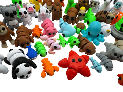 Mini Animals Mystery Packs | Articulating Tiny Animals | 3D Printed Fidget Toy | Sensory Toy | Animal Gift | Baby Animals |