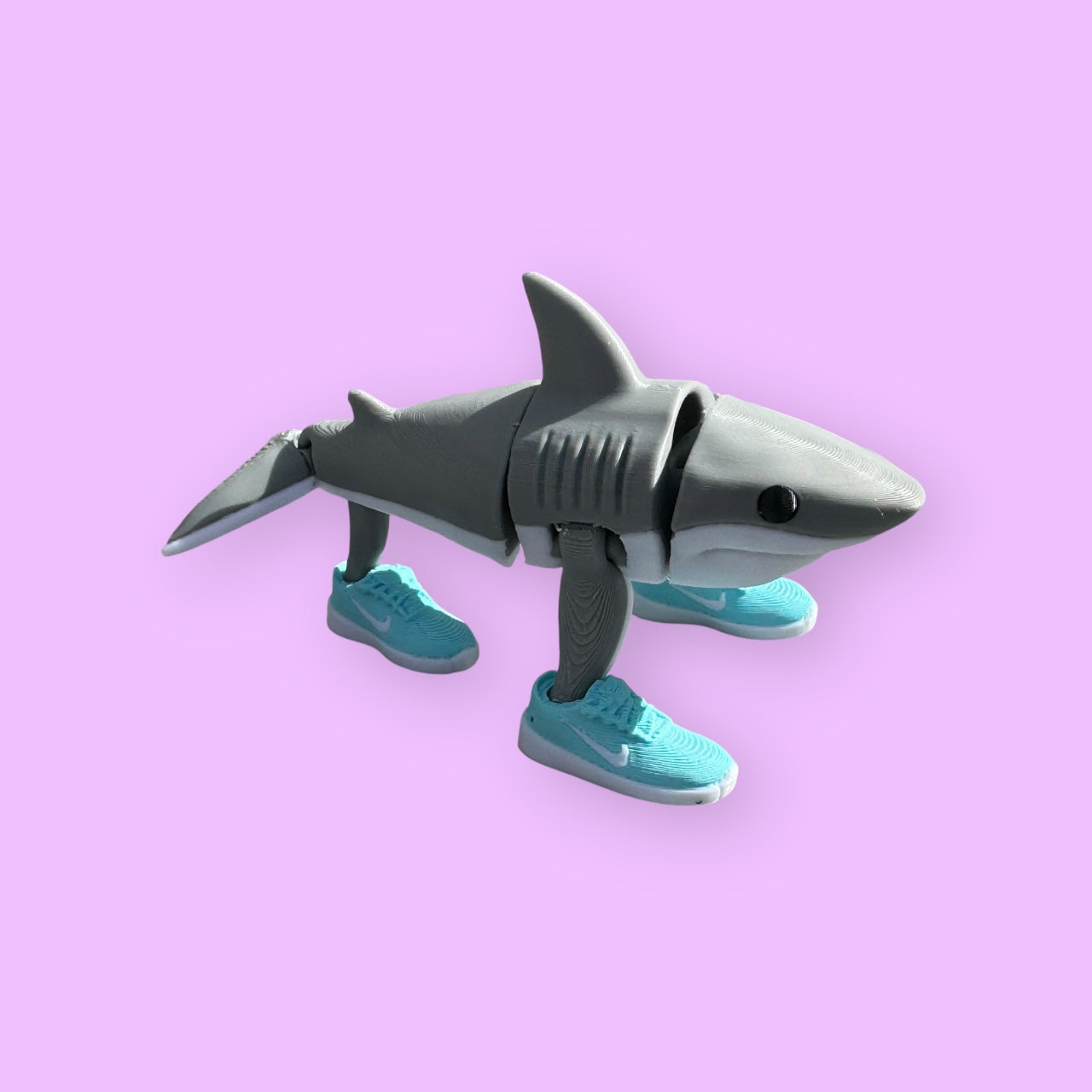 Tralalero Tralala Meme Toy | Italian Brainrot Shark with Shoes Figure | 3D Printed Collectible Desk Toy | Funny Viral Meme Character Gift