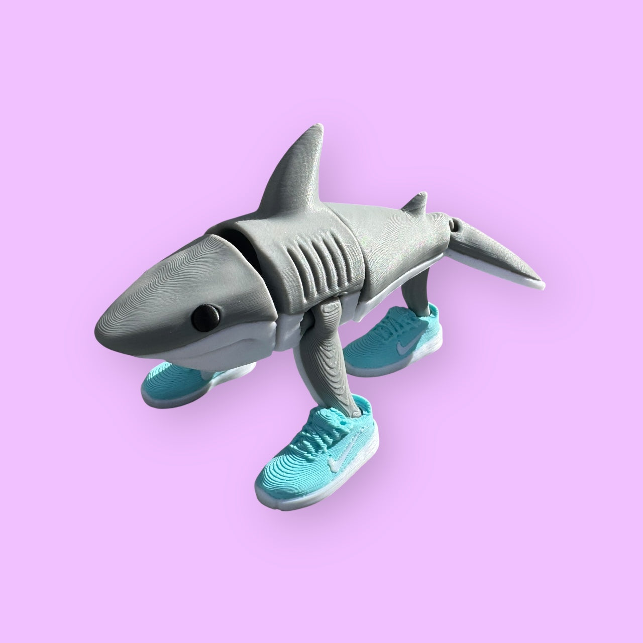 Tralalero Tralala Meme Toy | Italian Brainrot Shark with Shoes Figure | 3D Printed Collectible Desk Toy | Funny Viral Meme Character Gift