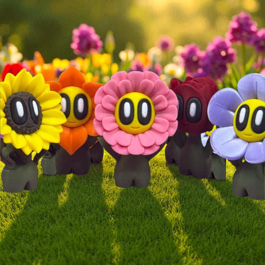 Blob Flower Desk Companion Buddies, Cute Collectibles