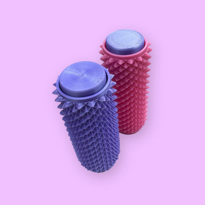 Spiked Sensory Roller Fidget Toy | Textured Stress Relief Roller with Clicker Top & Wrist Strap | ADHD Anxiety Sensory Aid | Focus Fidget Gift