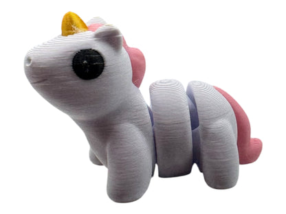 Fantasy Friends Mini Set – 3D Printed Articulated Magical Creatures | Fidget Toys | Fantasy Gift for Kids | Dragon Unicorn Fairy Figures