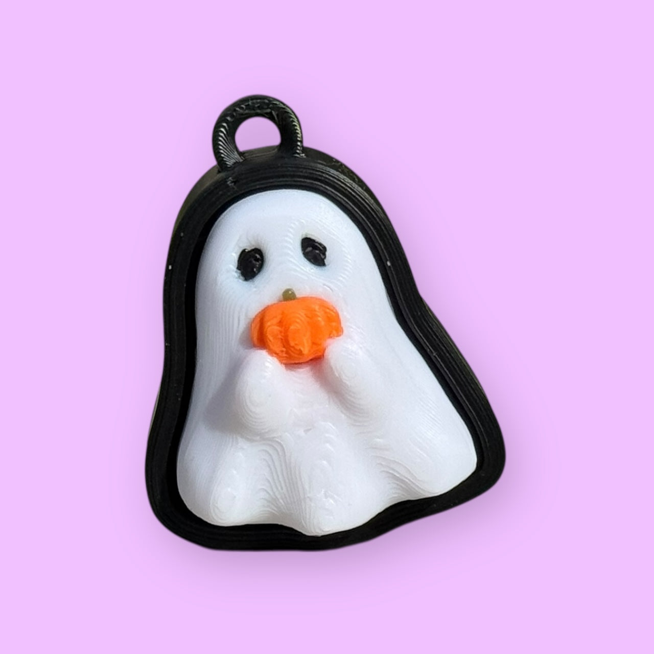 Halloween Ghost & Pumpkin Fidget Clickers | Spooky Stress Relief Keychain or Wrist Strap | Retro Style Sensory Toy | Cute Spooky Gift