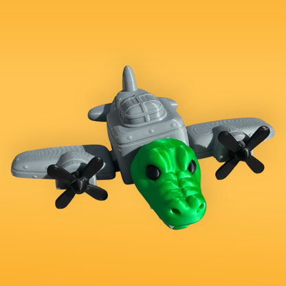Bombardiro Crocodilo Meme Toy | Italian Brainrot Crocodile Plane Figure | 3D Printed Collectible Desk Toy | Funny Viral Meme Character Gift