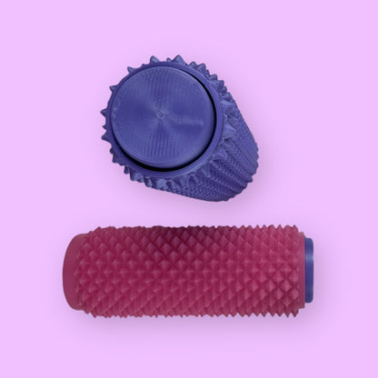 Spiked Sensory Roller Fidget Toy | Textured Stress Relief Roller with Clicker Top & Wrist Strap | ADHD Anxiety Sensory Aid | Focus Fidget Gift