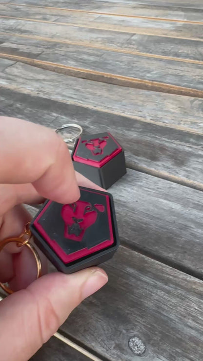 Kpop Demon Hunters Saja Boys Inspired Fidget Clicker | MX Switch Keychain Toy | Stress Relief & Fan Collectible