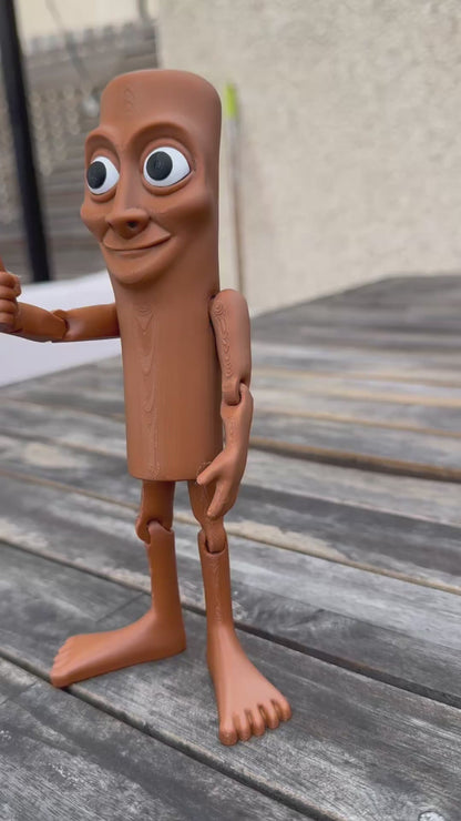 Tung Tung Tung Sahur Figure | Articulated Meme Toy | Viral Internet Character | 3D Printed Collectible | Funny Gift
